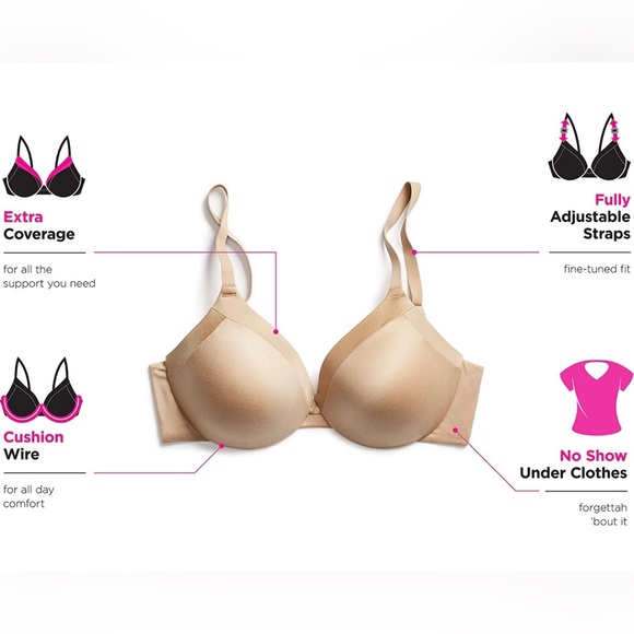 Maidenform Women's Comfort Devotion T-Shirt Underwire Bra 34 DD - Picture 9 of 10